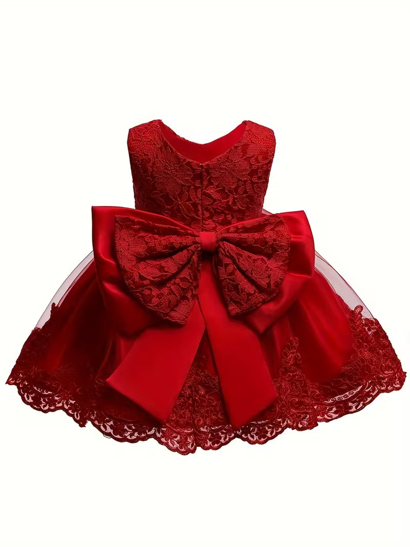 Lace Bow Baby & Toddler Princess Dress
