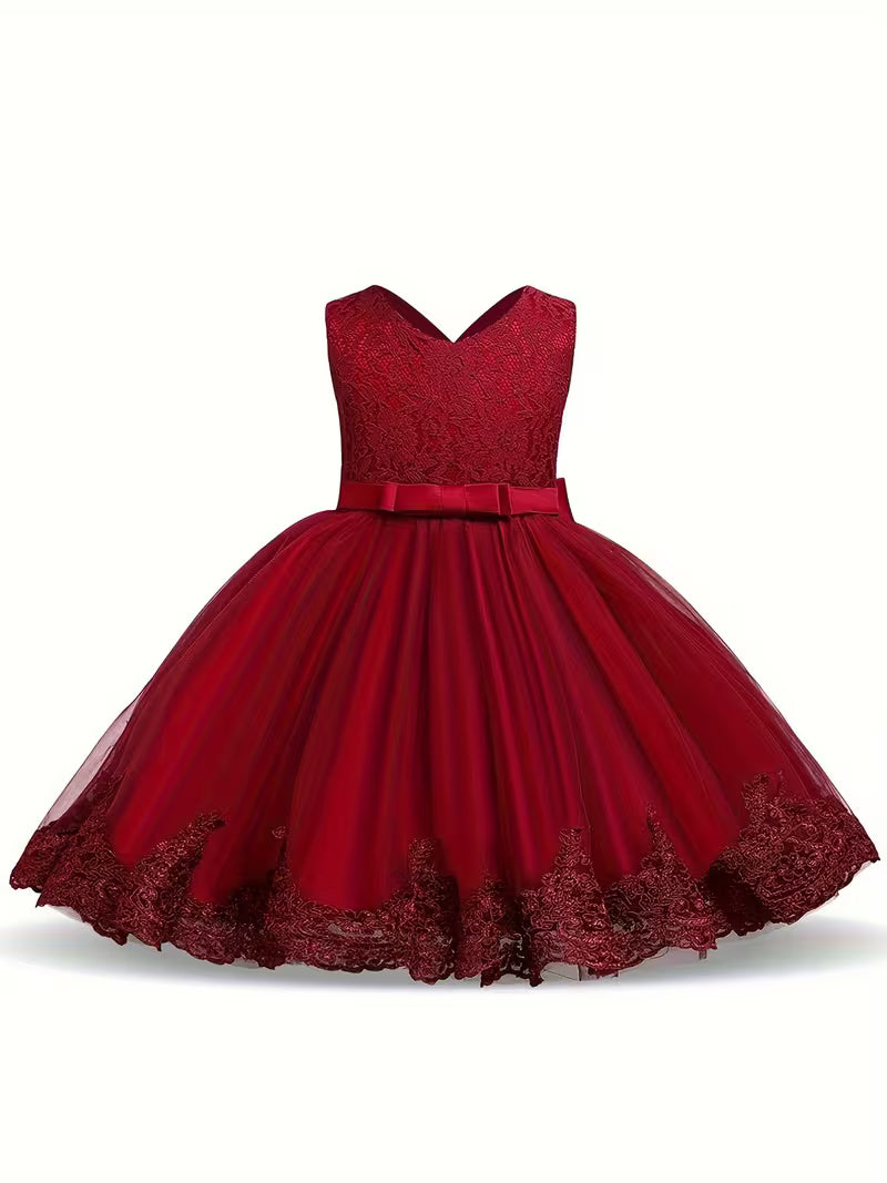 Lace Bow Baby & Toddler Princess Dress