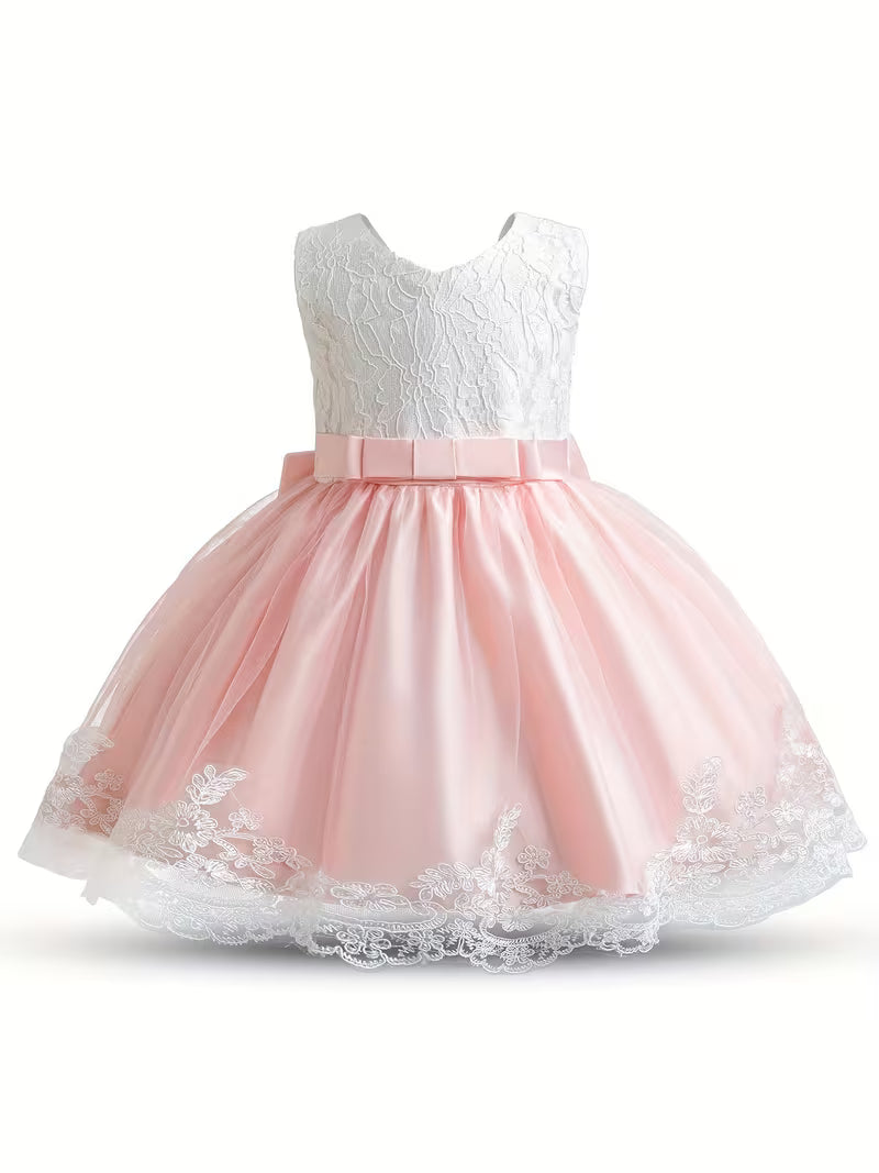 Lace Bow Baby & Toddler Princess Dress