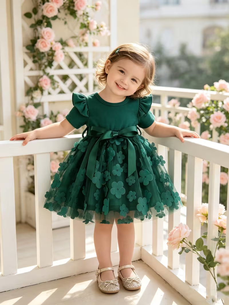 Butterfly Mesh Baby Party Dress