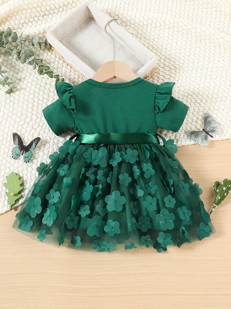 Butterfly Mesh Baby Party Dress